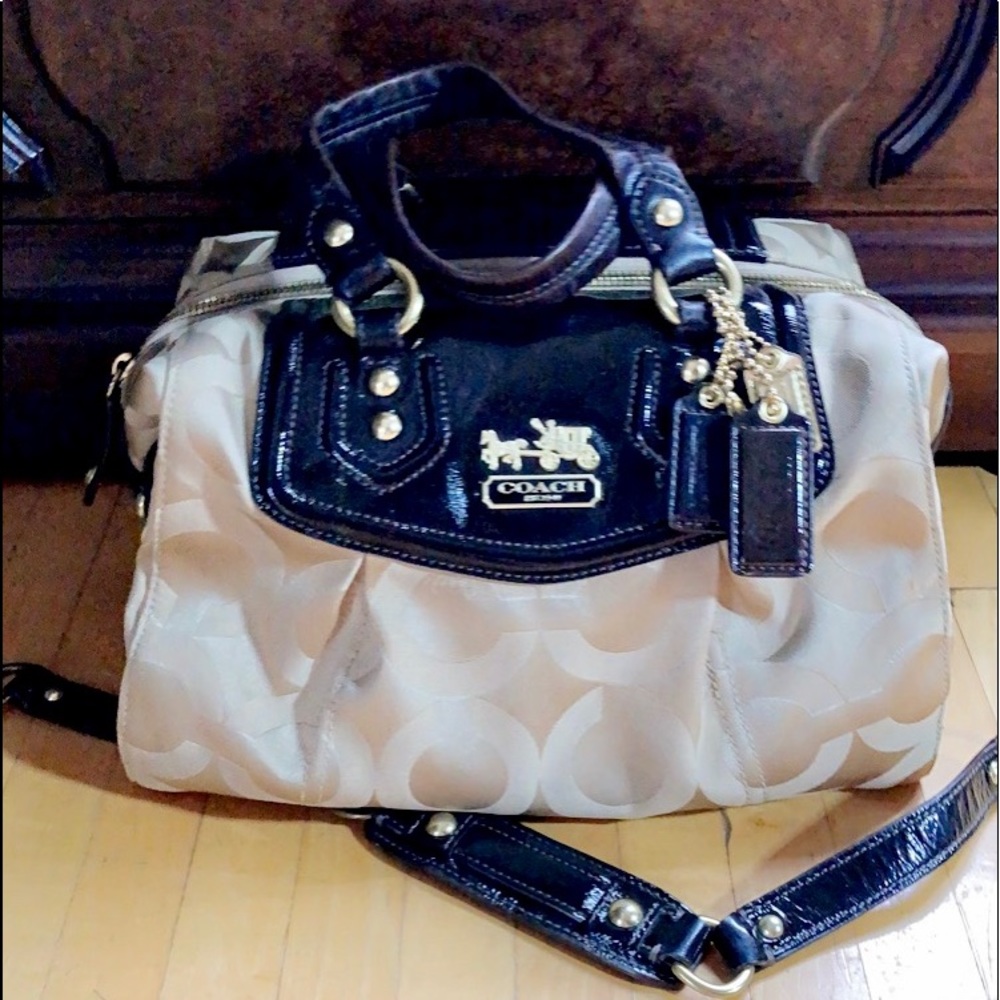 Authentic Coach Madison Audrey Op Art Sateen 14294 - Picture 5 of 16